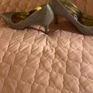 Rampage Shimmering Silver Women's Heels